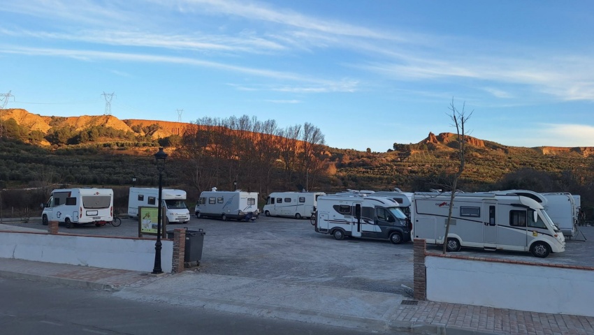 Marchal pone a disposición un área de estacionamiento para autocaravanas y campers para fomentar el turismo itinerante